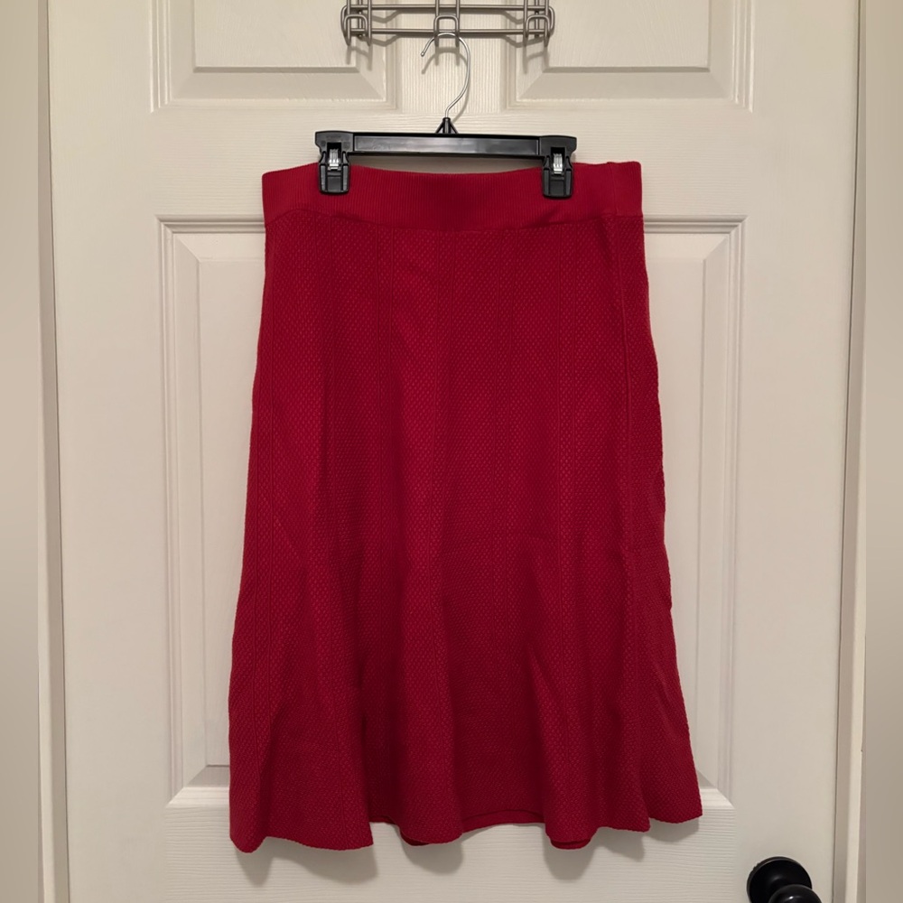 Ann Taylor Red Women's Sweater Skirt